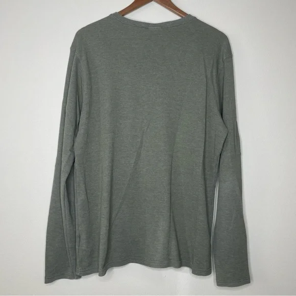 Columbia Men's Green Long Sleeve Thermal Henley - Picture 5 of 6